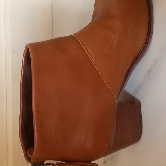 Toms Carpe Diem Leila Brown Leather Boots Sz 6 - Picture 7 of 8